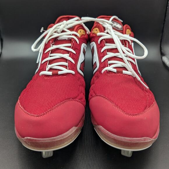New Balance Baseball Cleats Mens 16 Fresh Foam Shoes Red Metal Athletic Sports main image 9